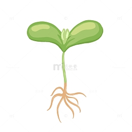 绿色小清新春天嫩芽万物复苏