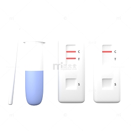 3D新冠病毒鼻拭子测试剂盒
