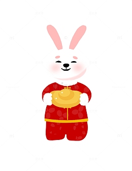 2023吉兔送财元素