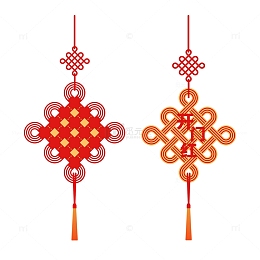 喜庆中国结开门红创意素材