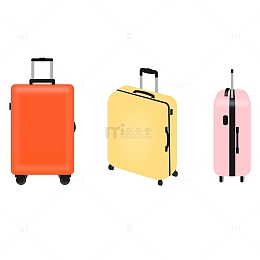 多彩时尚出行回家春节行李箱元素