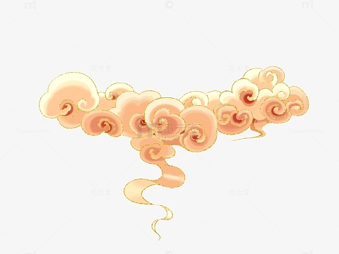 喜庆手绘国风祥云