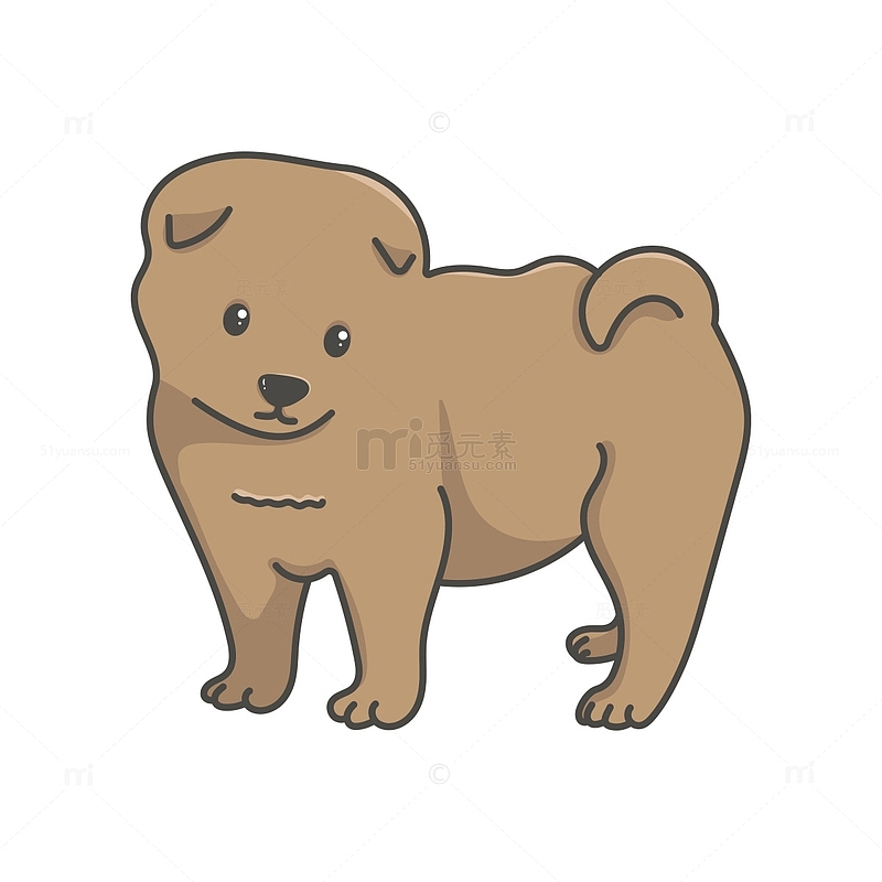 狗狗宠物动物插画