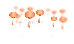 新春新年氛围灯笼装饰元素