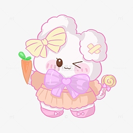 穿裙子的小兔子