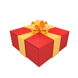C4D喜庆节日精美礼品盒