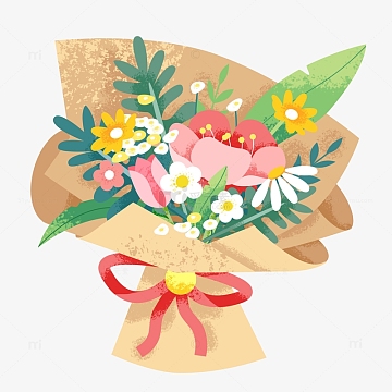 鲜花春天浪漫花束