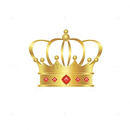 金色卡通女神王冠