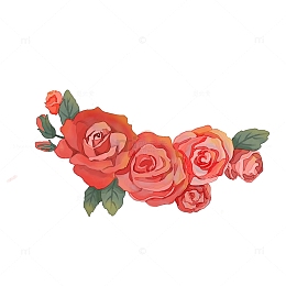 粉红色，温馨，玫瑰花，妇女节，元素