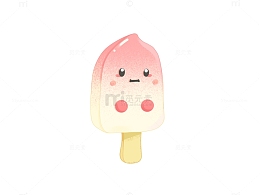 可爱粉色小清新雪糕