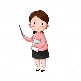 开学季女老师上课人物元素