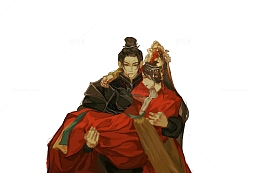 色彩古风美人意境