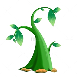 植树节树苗绿色树木元素