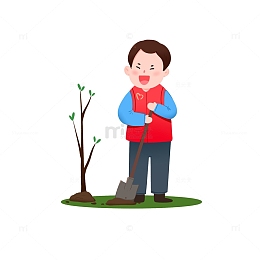 植树节志愿者种树
