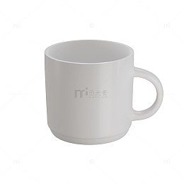白色3d立体马克杯仿真陶瓷杯