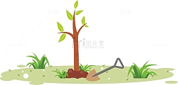 植树节卡通小树苗