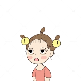 早点睡困女孩可爱