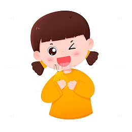 惊蛰女孩抱着梨子开心眨眼免抠元素