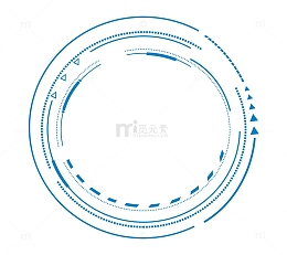 科技感蓝色元素
