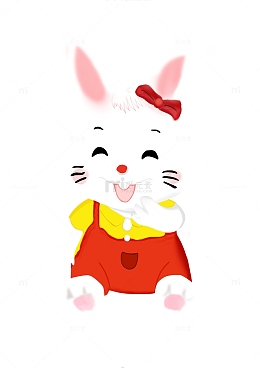 可爱卡通小兔子