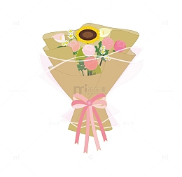 手捧花鲜花花束