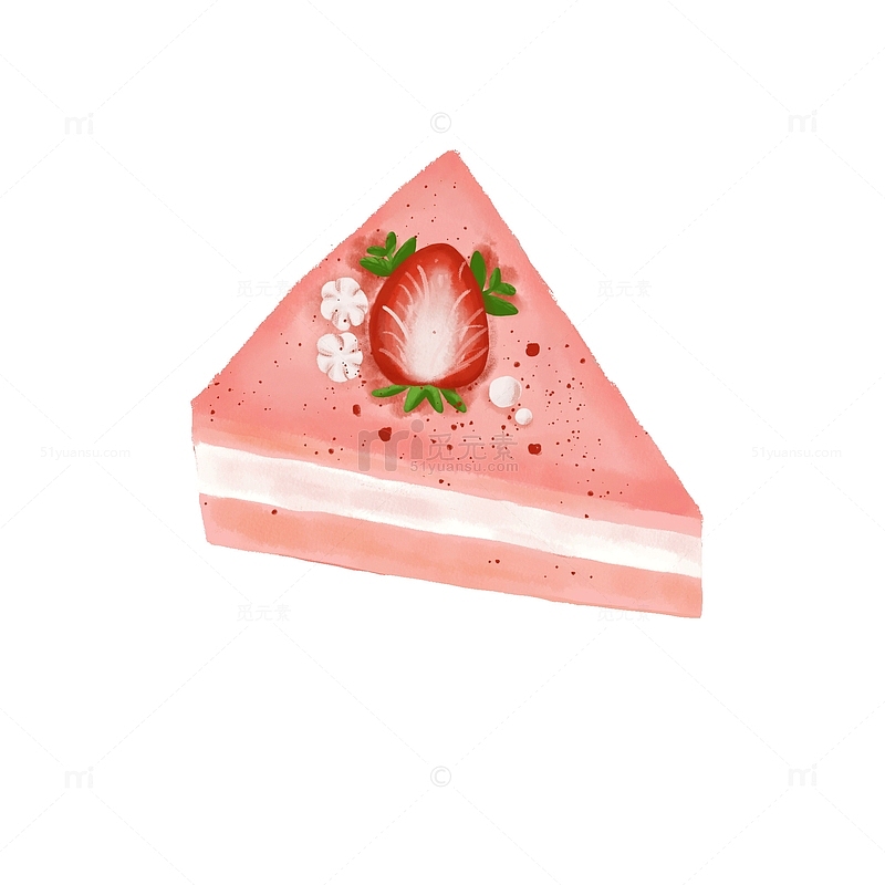 粉色草莓慕斯蛋糕