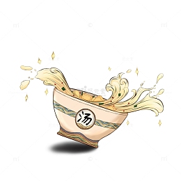 汤 美食 碗 热汤