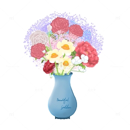 可以摆放观赏的美丽花束摆件