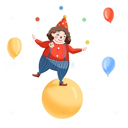 愚人节耍球小丑