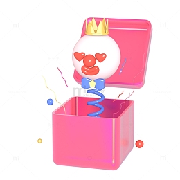 愚人节3D小丑弹出惊吓盒子节日装饰