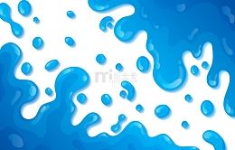 水花水滴液体流动卡通水花