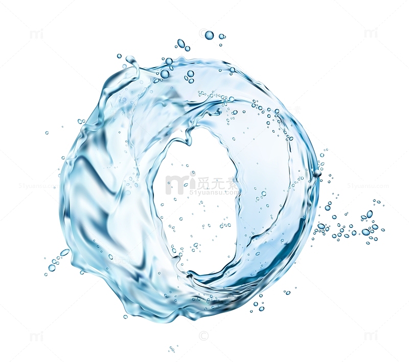 水花水滴水珠液体流动水效果特效