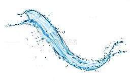 水花水滴液体流动水效果特效