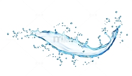 水花浪花水滴水特效液体流动