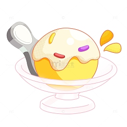 夏天冰淇淋美食马卡龙色甜品