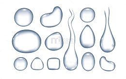 水滴雨点流动滑落水珠雨滴