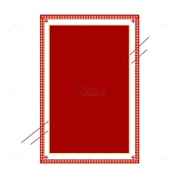 中国古风红色边框