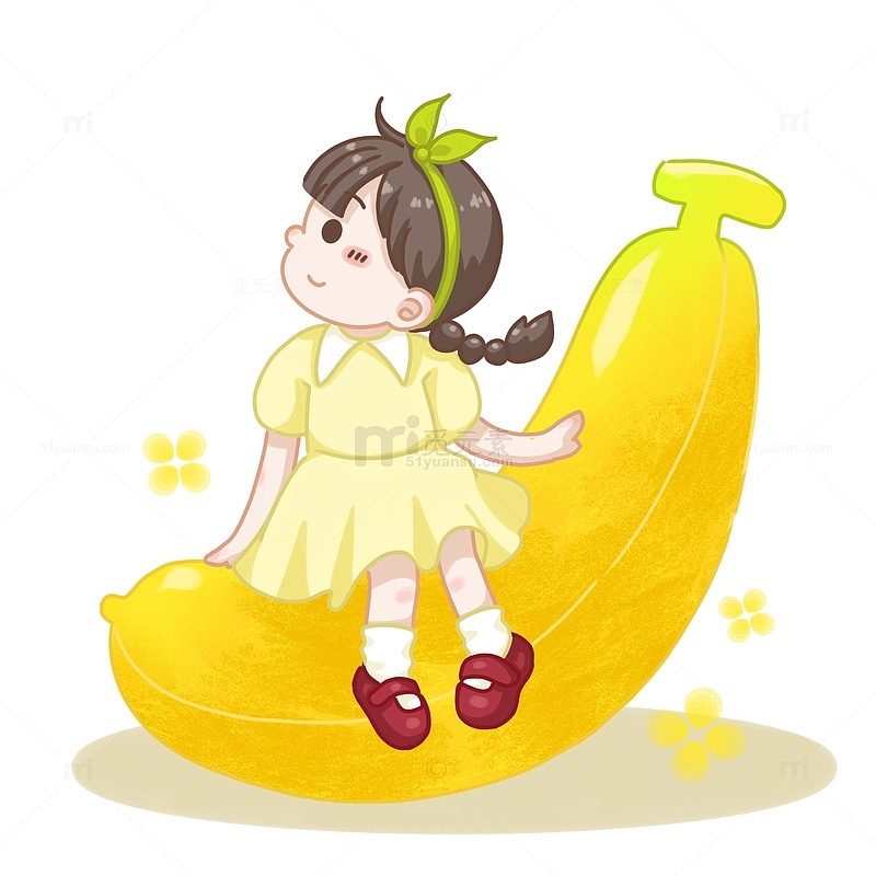 卡通水果系列香蕉