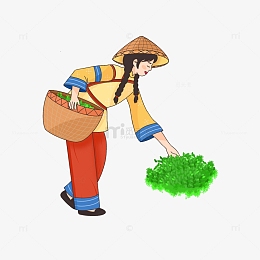采茶人物pngpsdpng古风下棋卡通小女孩pngpsdpngq版头像人物手绘元素