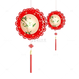 中秋月桂传统中国风手工创意灯笼祥云