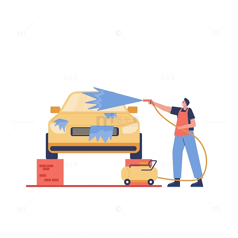 汽车轿车洗车洗车工洗车工具清洁保养