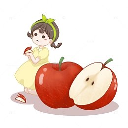 卡通水果系列苹果