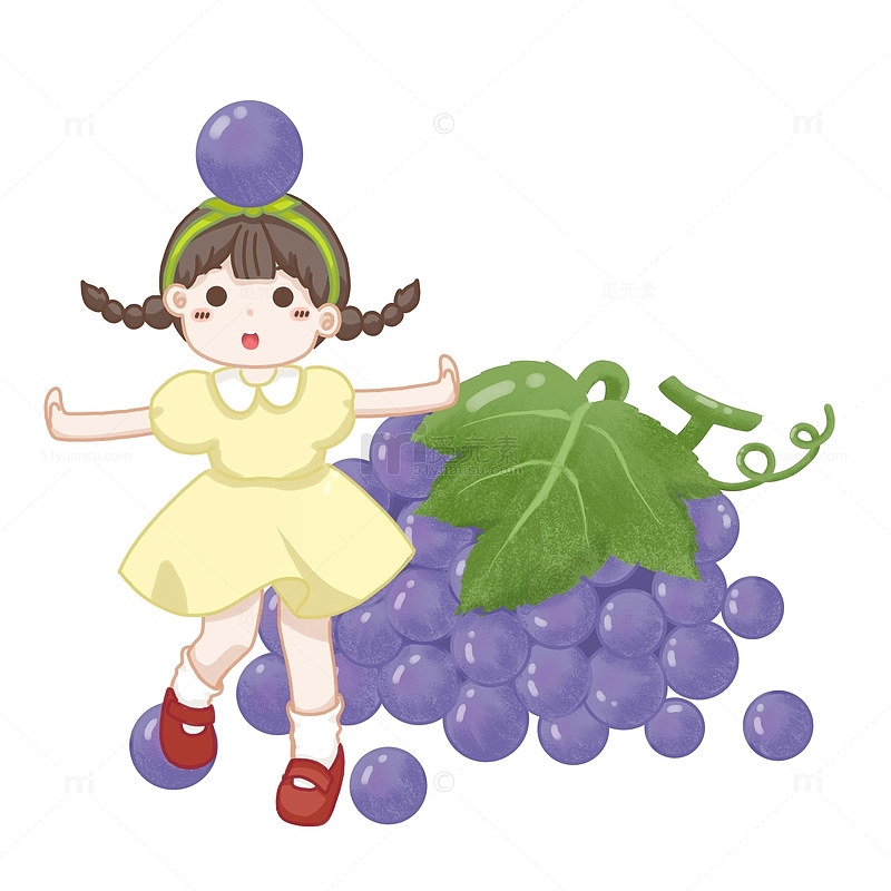 卡通水果系列葡萄