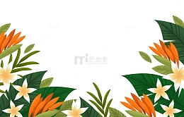 春天春季花朵绿叶鲜花花丛