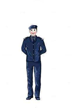 五一劳动节保安元素