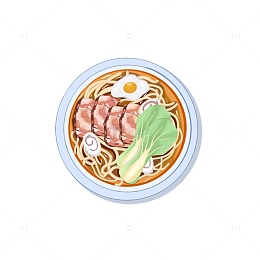 面条 美食插画 手绘 免抠元素 螺蛳粉