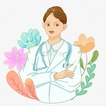 劳动节小清新医护人员医生护士