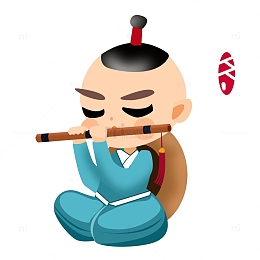 清明节牧童插画儿童元素