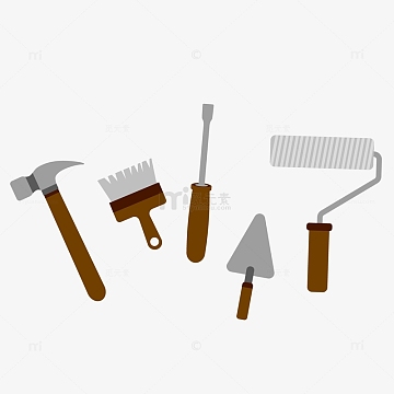 卡通收银员(3000x3000)psdpng背工具包拿工具箱戴安全帽的建筑工人