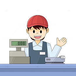 超市便利店收银员